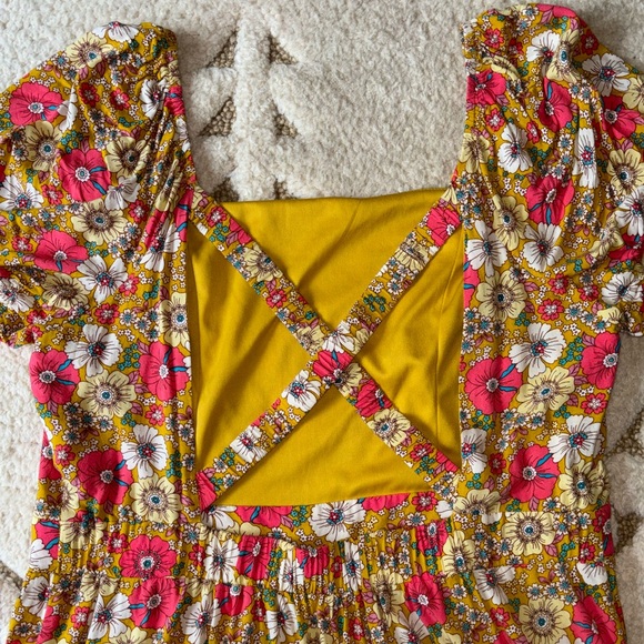 Retro floral print romper - Picture 3 of 7